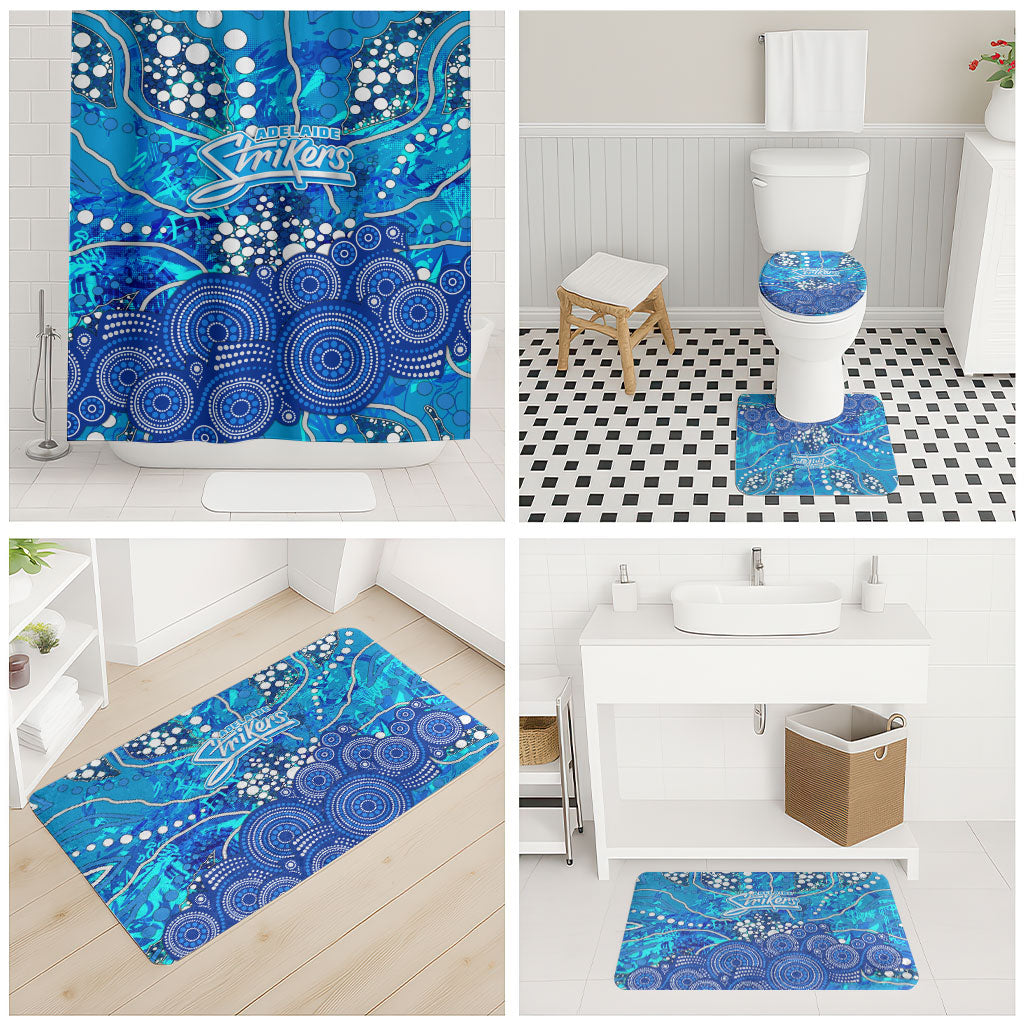 Adelaide Strikers Bathroom Set Graffiti Urban Aboriginal Dot Abstract Design