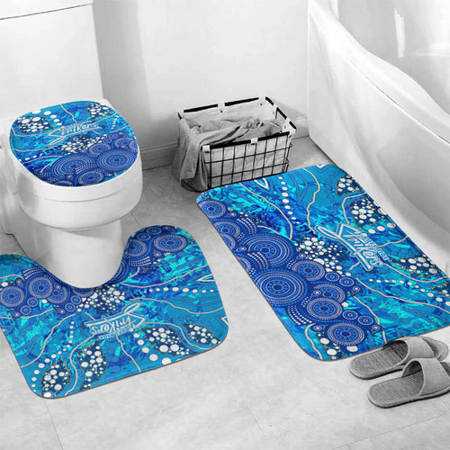 Adelaide Strikers Bathroom Set Graffiti Urban Aboriginal Dot Abstract Design