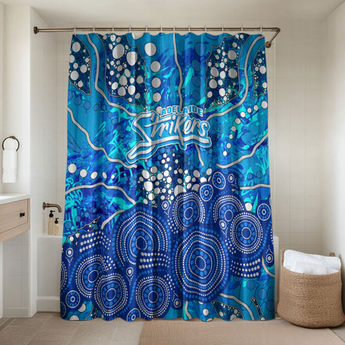 Adelaide Strikers Bathroom Set Graffiti Urban Aboriginal Dot Abstract Design
