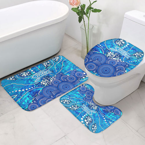 Adelaide Strikers Bathroom Set Graffiti Urban Aboriginal Dot Abstract Design