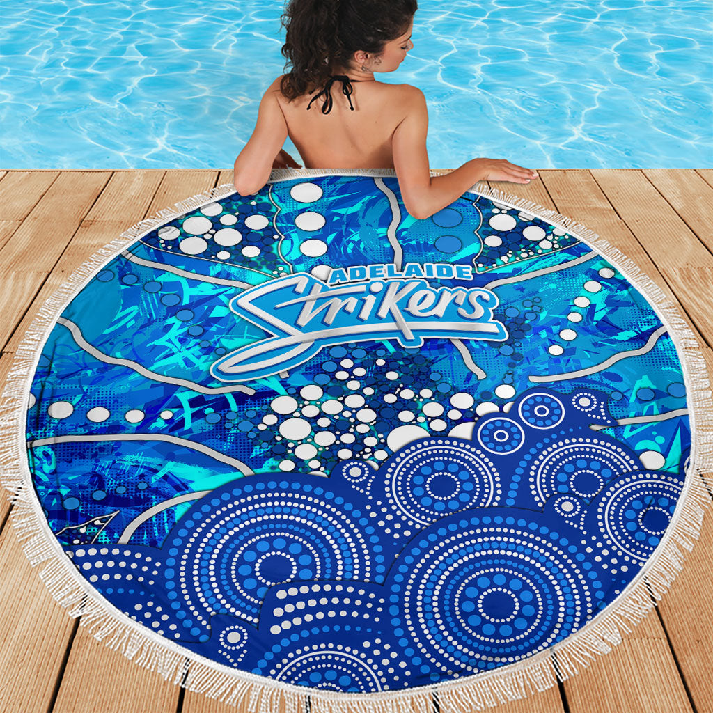 Adelaide Strikers Beach Blanket Graffiti Urban Aboriginal Dot Abstract Design