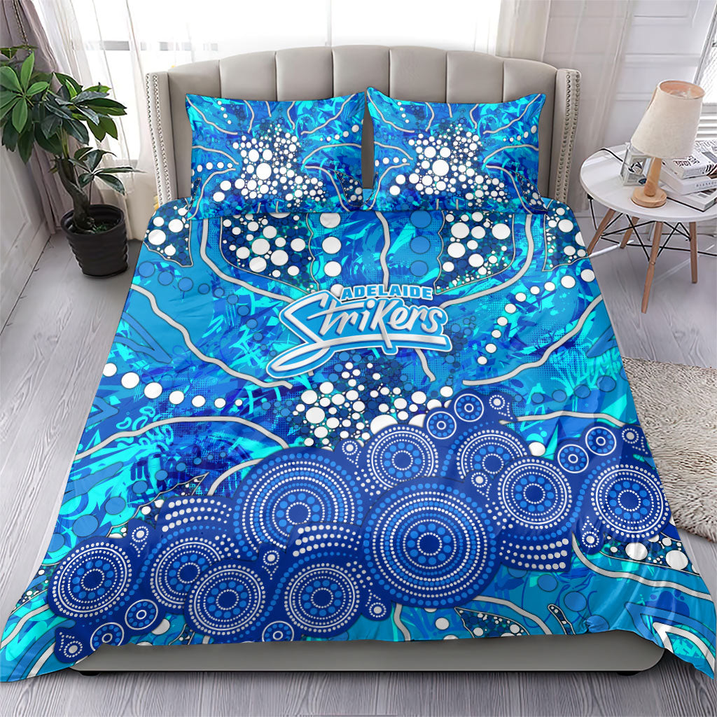 Adelaide Strikers Bedding Set Graffiti Urban Aboriginal Dot Abstract Design