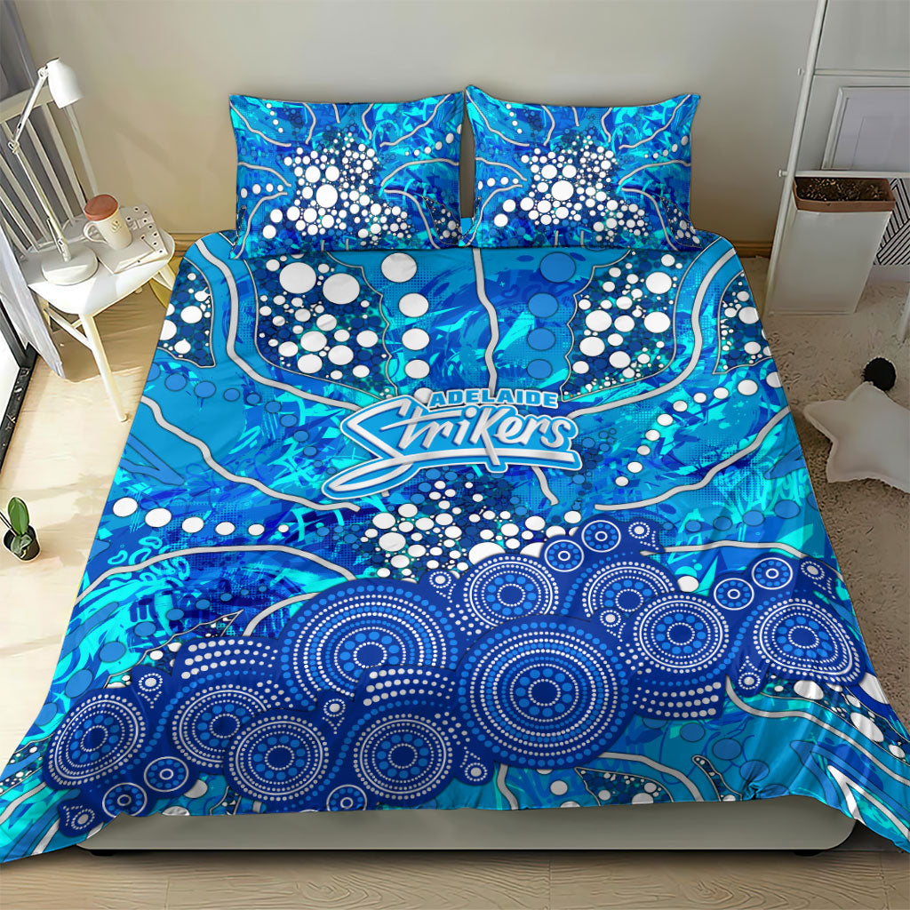 Adelaide Strikers Bedding Set Graffiti Urban Aboriginal Dot Abstract Design