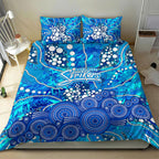 Adelaide Strikers Bedding Set Graffiti Urban Aboriginal Dot Abstract Design