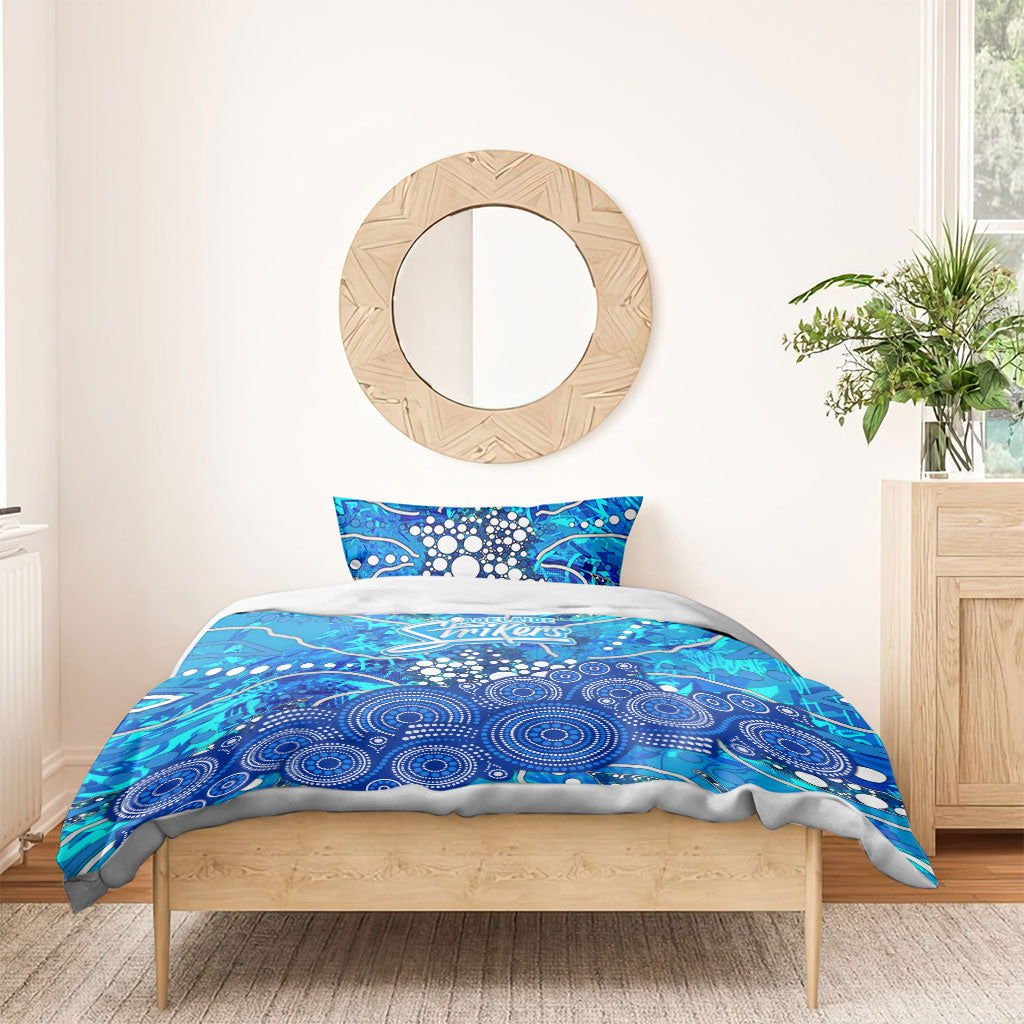 Adelaide Strikers Bedding Set Graffiti Urban Aboriginal Dot Abstract Design