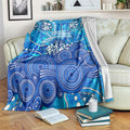 Adelaide Strikers Blanket Graffiti Urban Aboriginal Dot Abstract Design
