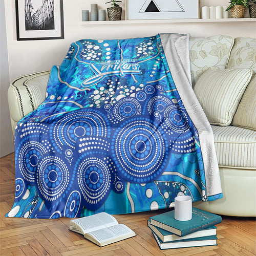 Adelaide Strikers Blanket Graffiti Urban Aboriginal Dot Abstract Design