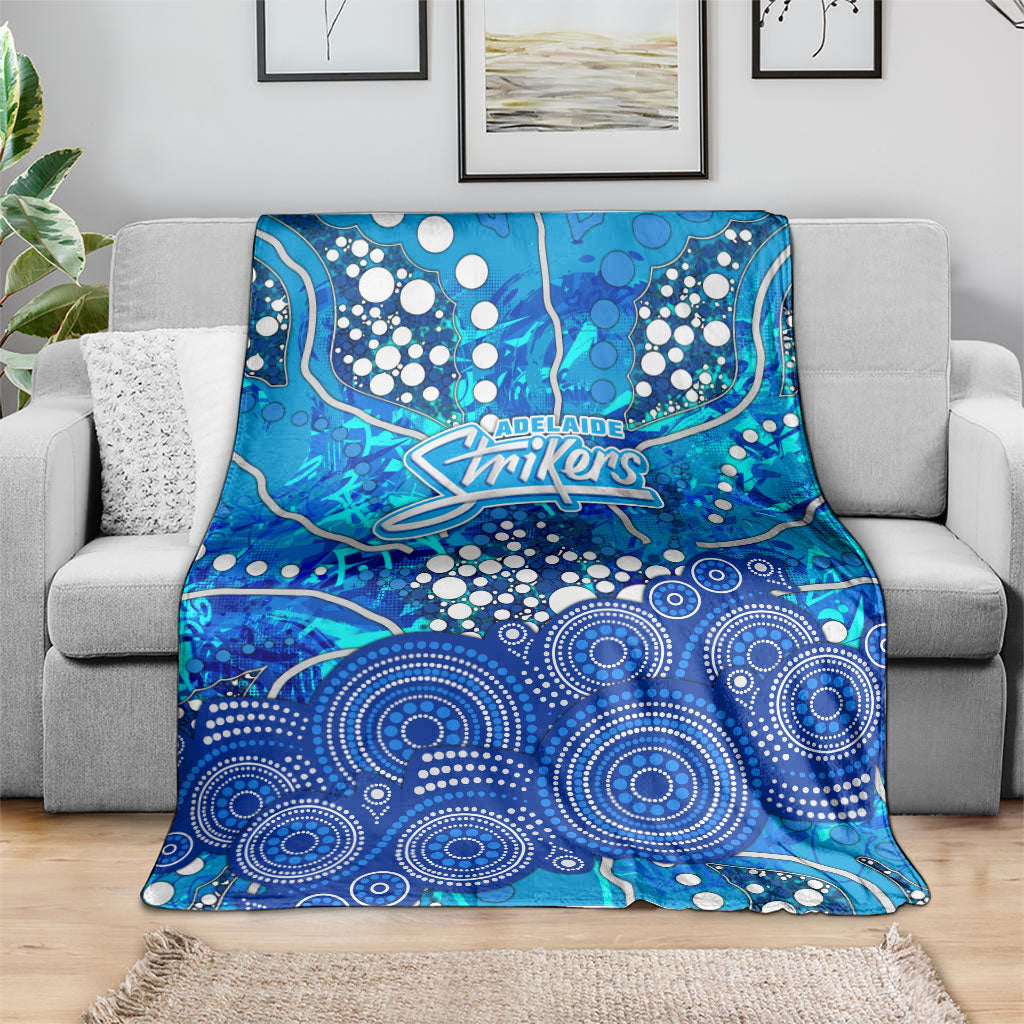 Adelaide Strikers Blanket Graffiti Urban Aboriginal Dot Abstract Design