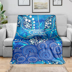 Adelaide Strikers Blanket Graffiti Urban Aboriginal Dot Abstract Design