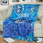 Adelaide Strikers Blanket Graffiti Urban Aboriginal Dot Abstract Design