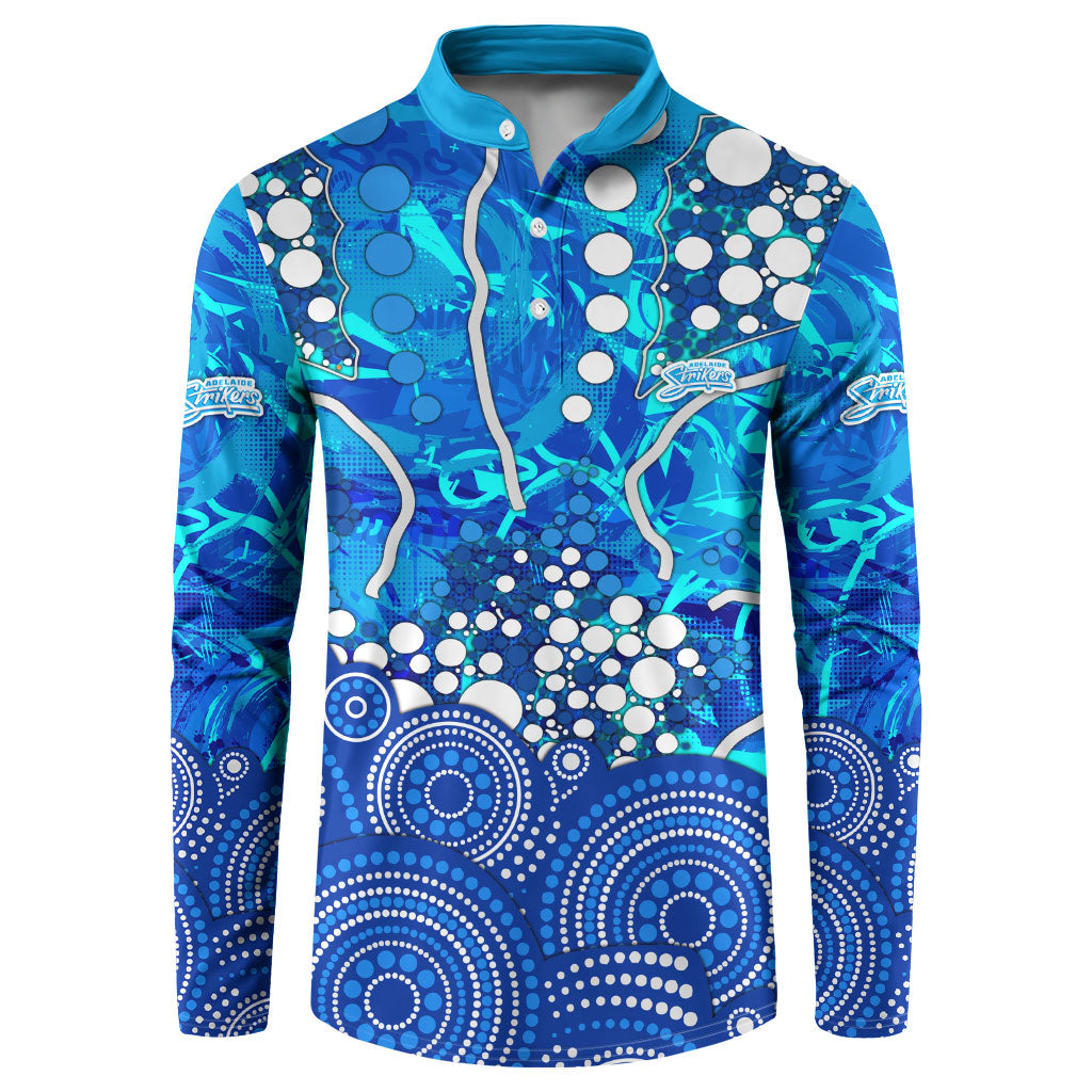 Adelaide Strikers Button Sweatshirt Graffiti Urban Aboriginal Dot Abstract Design
