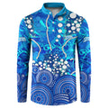 Adelaide Strikers Button Sweatshirt Graffiti Urban Aboriginal Dot Abstract Design
