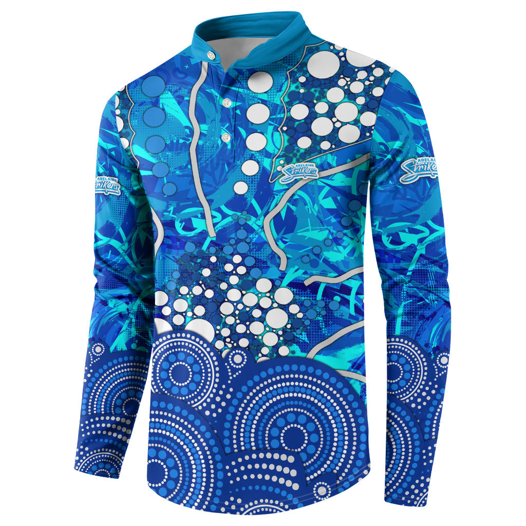 Adelaide Strikers Button Sweatshirt Graffiti Urban Aboriginal Dot Abstract Design