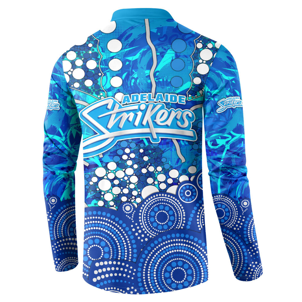 Adelaide Strikers Button Sweatshirt Graffiti Urban Aboriginal Dot Abstract Design