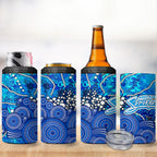 Adelaide Strikers 4 in 1 Can Cooler Tumbler Graffiti Urban Aboriginal Dot Abstract Design