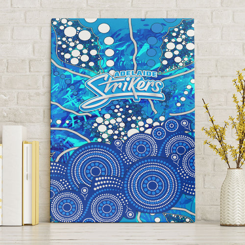 Adelaide Strikers Canvas Wall Art Graffiti Urban Aboriginal Dot Abstract Design