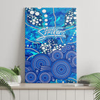 Adelaide Strikers Canvas Wall Art Graffiti Urban Aboriginal Dot Abstract Design