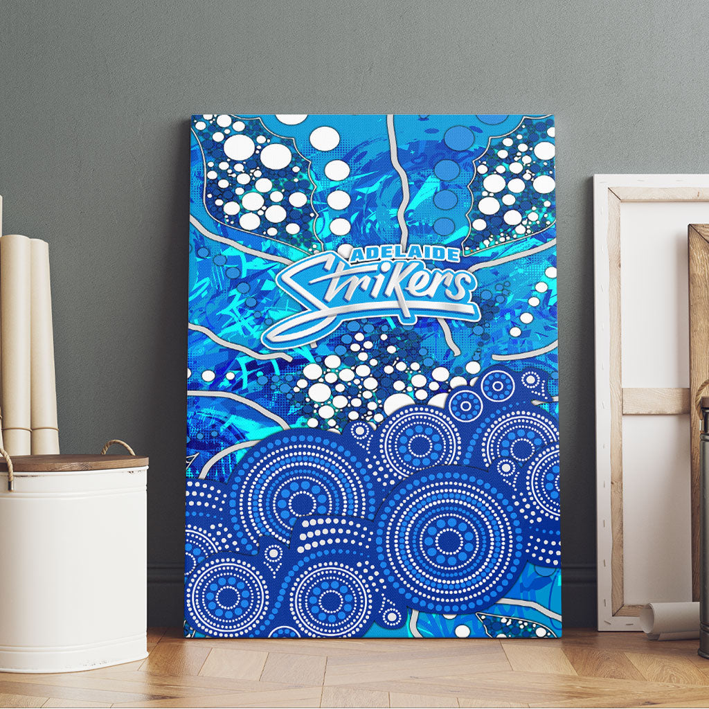 Adelaide Strikers Canvas Wall Art Graffiti Urban Aboriginal Dot Abstract Design