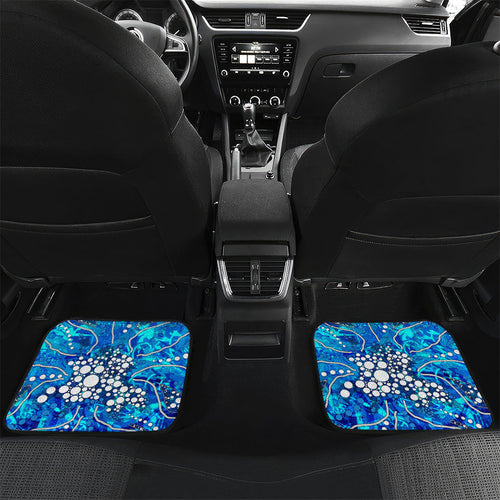 Adelaide Strikers Car Mats Graffiti Urban Aboriginal Dot Abstract Design