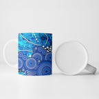 Adelaide Strikers Ceramic Mug Graffiti Urban Aboriginal Dot Abstract Design