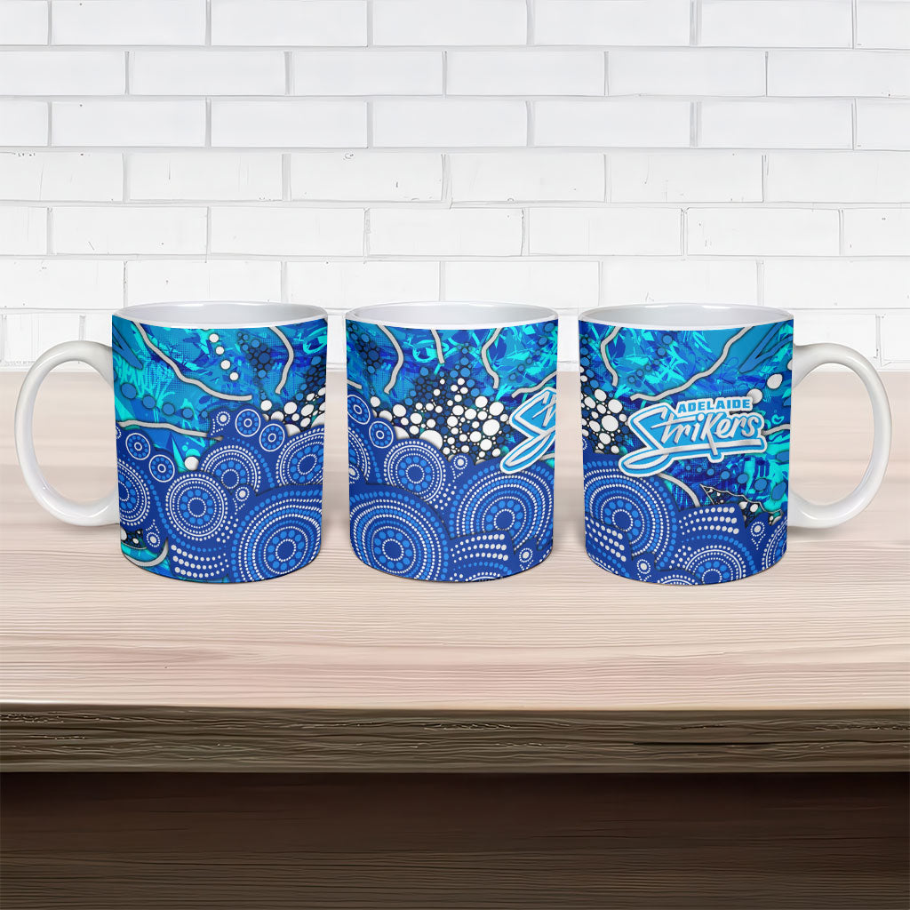 Adelaide Strikers Ceramic Mug Graffiti Urban Aboriginal Dot Abstract Design