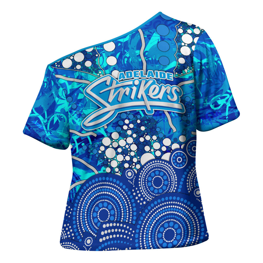 Adelaide Strikers Cross Shoulder Shirt Graffiti Urban Aboriginal Dot Abstract Design