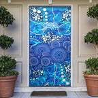 Adelaide Strikers Door Cover Graffiti Urban Aboriginal Dot Abstract Design