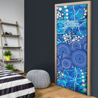 Adelaide Strikers Door Cover Graffiti Urban Aboriginal Dot Abstract Design