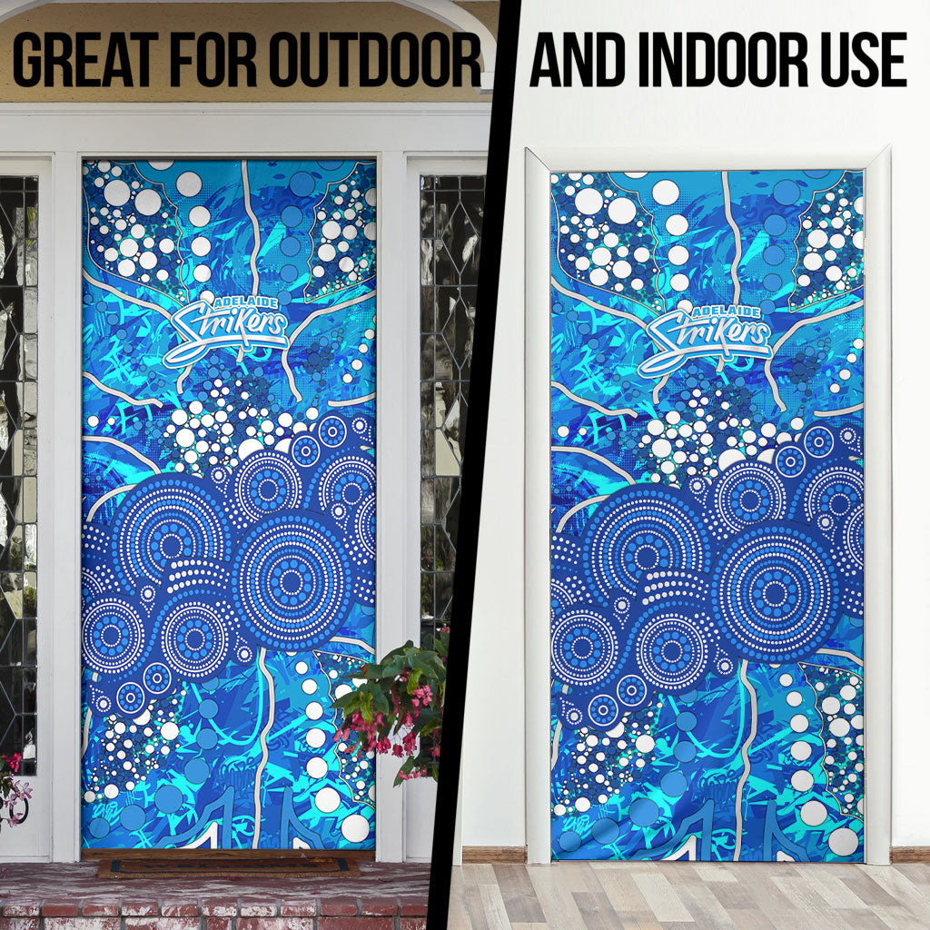 Adelaide Strikers Door Cover Graffiti Urban Aboriginal Dot Abstract Design