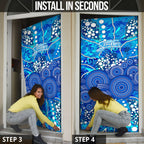 Adelaide Strikers Door Cover Graffiti Urban Aboriginal Dot Abstract Design