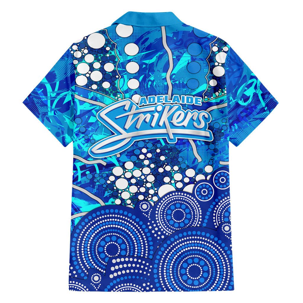 Adelaide Strikers Family Matching Puletasi and Hawaiian Shirt Graffiti Urban Aboriginal Dot Abstract Design