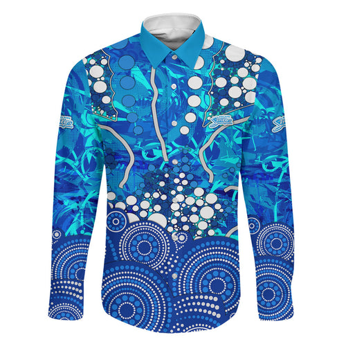Adelaide Strikers Family Matching Puletasi and Hawaiian Shirt Graffiti Urban Aboriginal Dot Abstract Design
