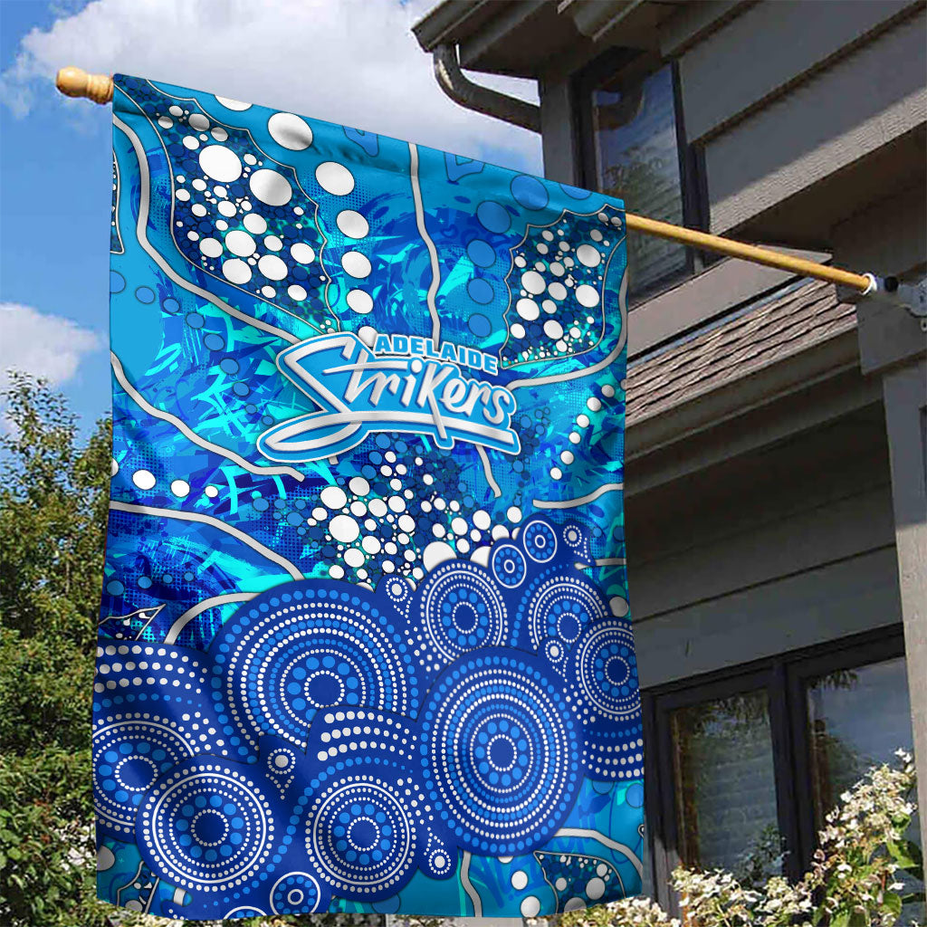 Adelaide Strikers Garden Flag Graffiti Urban Aboriginal Dot Abstract Design