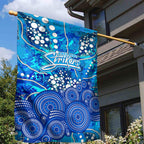 Adelaide Strikers Garden Flag Graffiti Urban Aboriginal Dot Abstract Design