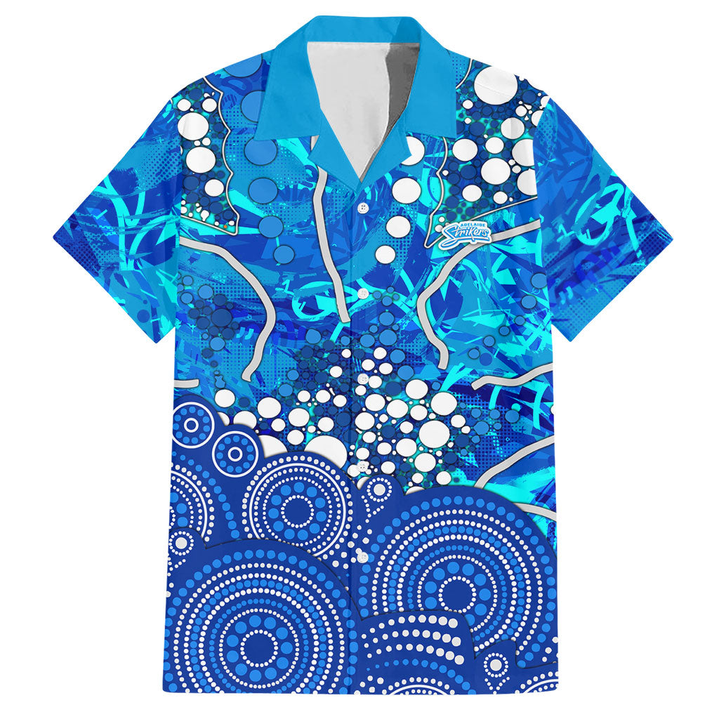 Adelaide Strikers Hawaiian Shirt Graffiti Urban Aboriginal Dot Abstract Design