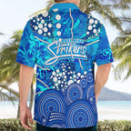 Adelaide Strikers Hawaiian Shirt Graffiti Urban Aboriginal Dot Abstract Design