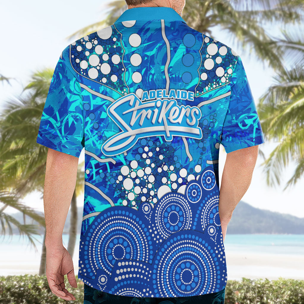 Adelaide Strikers Hawaiian Shirt Graffiti Urban Aboriginal Dot Abstract Design