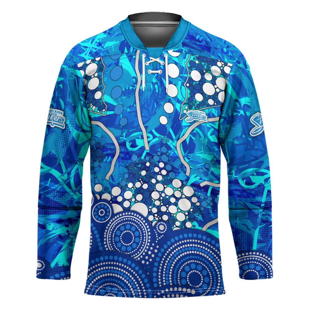 Adelaide Strikers Hockey Jersey Graffiti Urban Aboriginal Dot Abstract Design