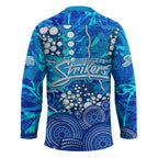 Adelaide Strikers Hockey Jersey Graffiti Urban Aboriginal Dot Abstract Design