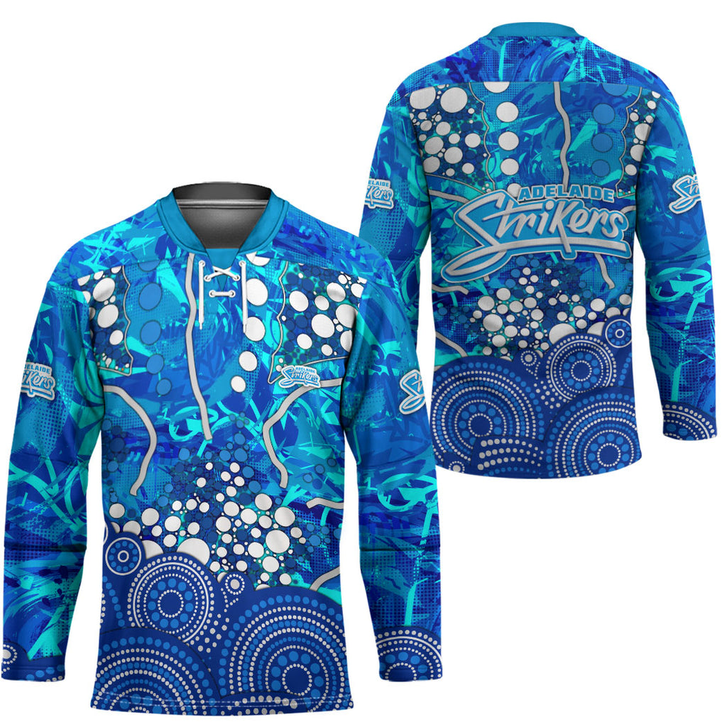 Adelaide Strikers Hockey Jersey Graffiti Urban Aboriginal Dot Abstract Design