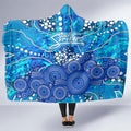 Adelaide Strikers Hooded Blanket Graffiti Urban Aboriginal Dot Abstract Design