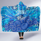 Adelaide Strikers Hooded Blanket Graffiti Urban Aboriginal Dot Abstract Design