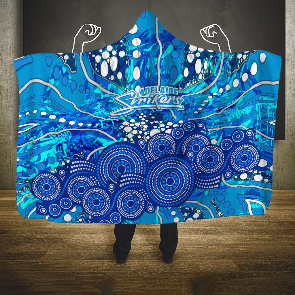 Adelaide Strikers Hooded Blanket Graffiti Urban Aboriginal Dot Abstract Design