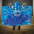 Adelaide Strikers Hooded Blanket Graffiti Urban Aboriginal Dot Abstract Design