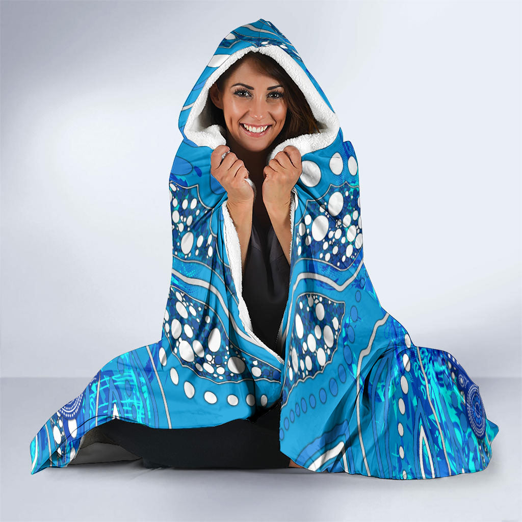 Adelaide Strikers Hooded Blanket Graffiti Urban Aboriginal Dot Abstract Design