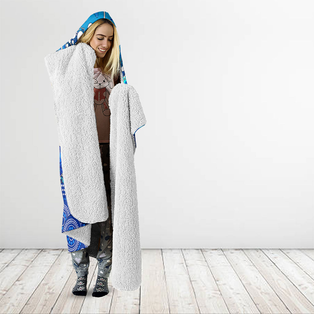 Adelaide Strikers Hooded Blanket Graffiti Urban Aboriginal Dot Abstract Design