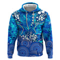 Adelaide Strikers Hoodie Graffiti Urban Aboriginal Dot Abstract Design