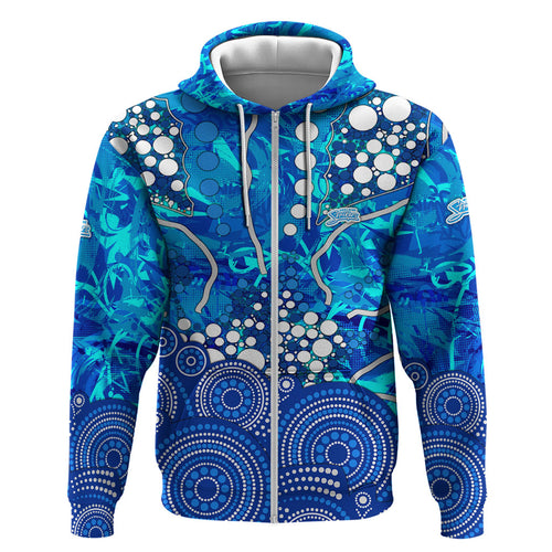 Adelaide Strikers Hoodie Graffiti Urban Aboriginal Dot Abstract Design