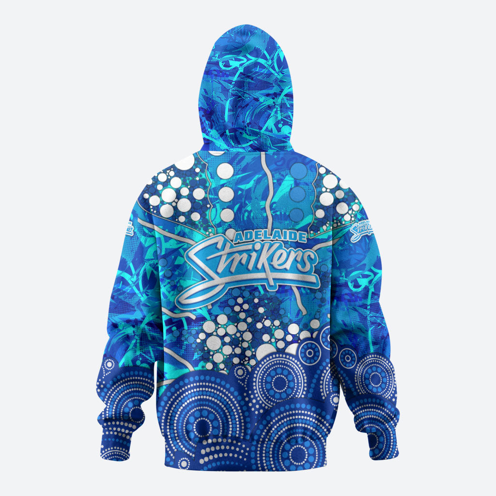 Adelaide Strikers Hoodie Graffiti Urban Aboriginal Dot Abstract Design