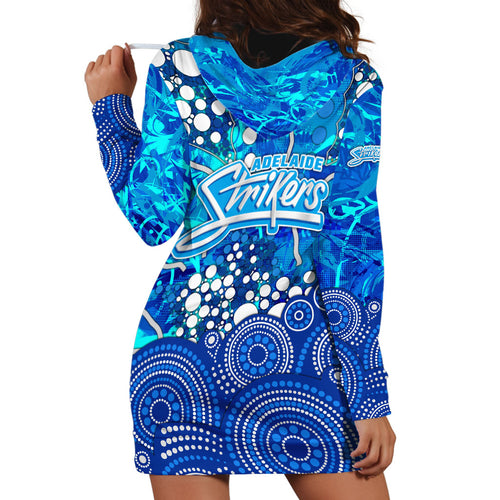 Adelaide Strikers Hoodie Dress Graffiti Urban Aboriginal Dot Abstract Design